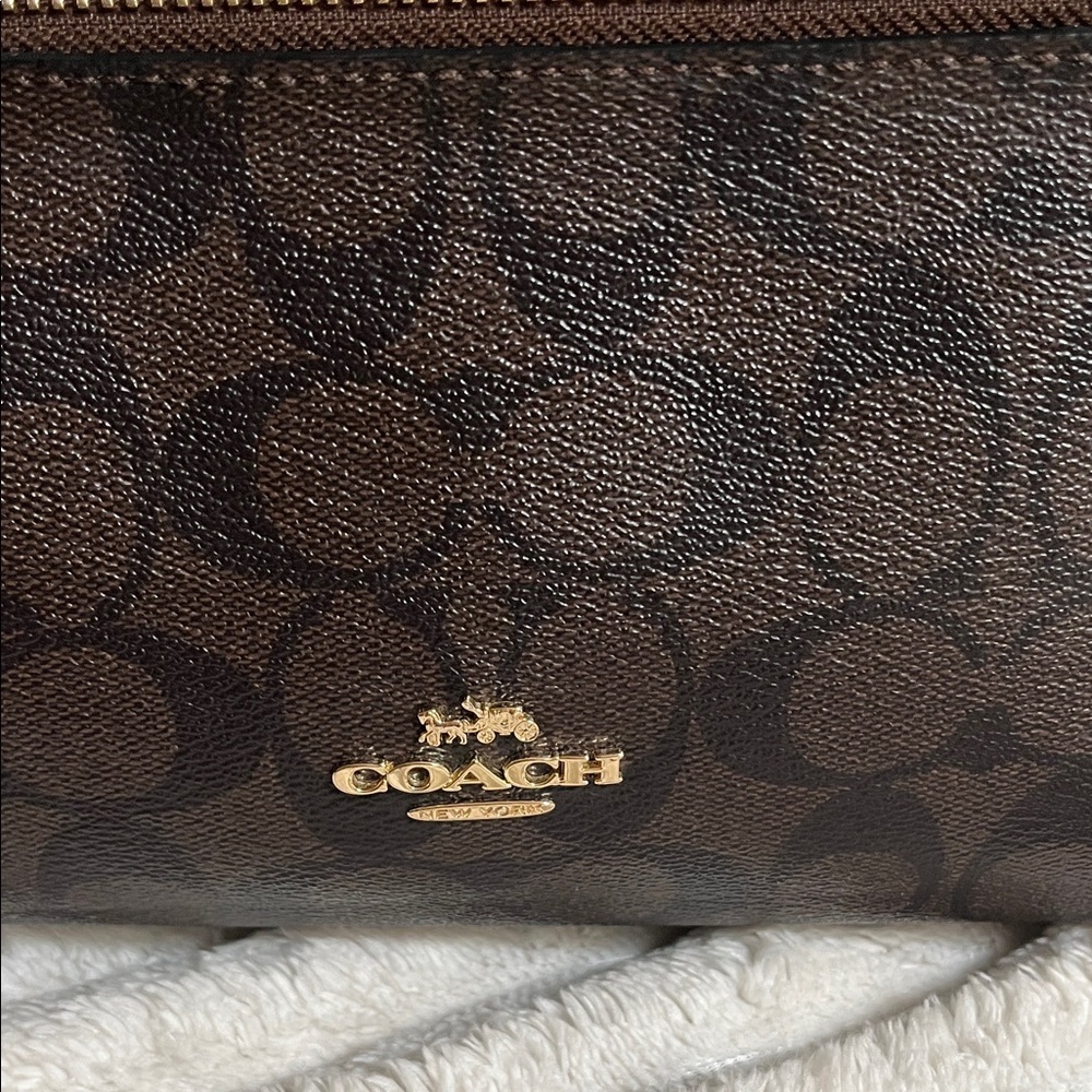 Coach Men's Brown Signature Backpack - Picture 2 of 16
